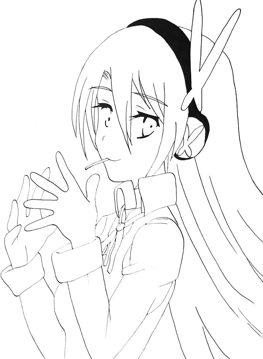 Chelsea from the anime Coloring page Print