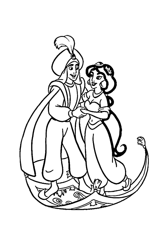 Aladdin é filho de um pobre alfaiate.