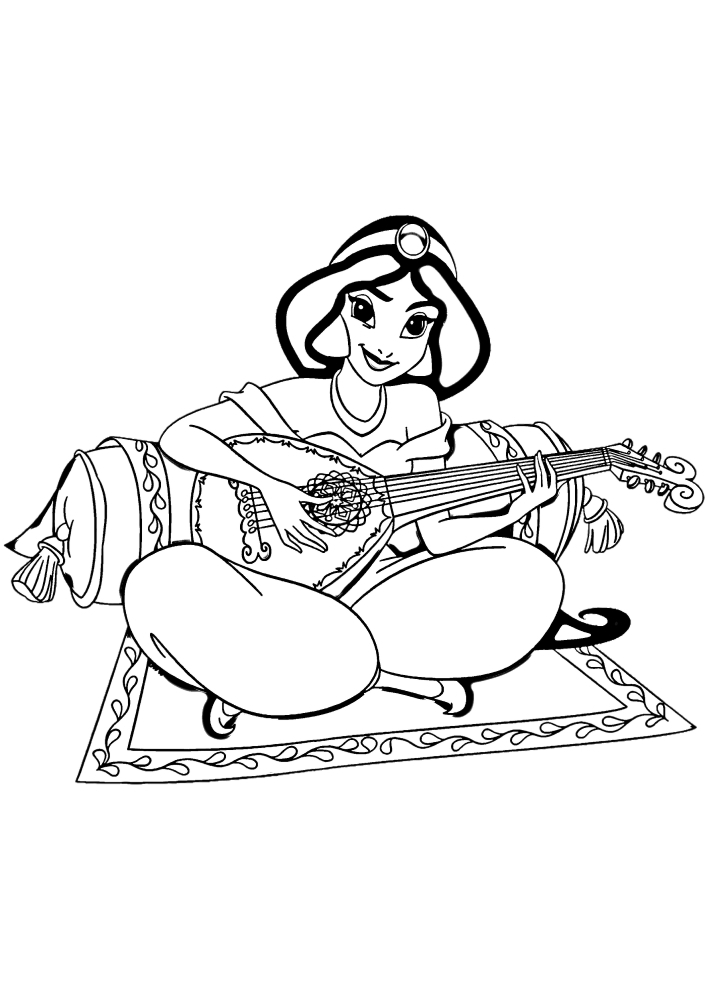 She can play the guitar