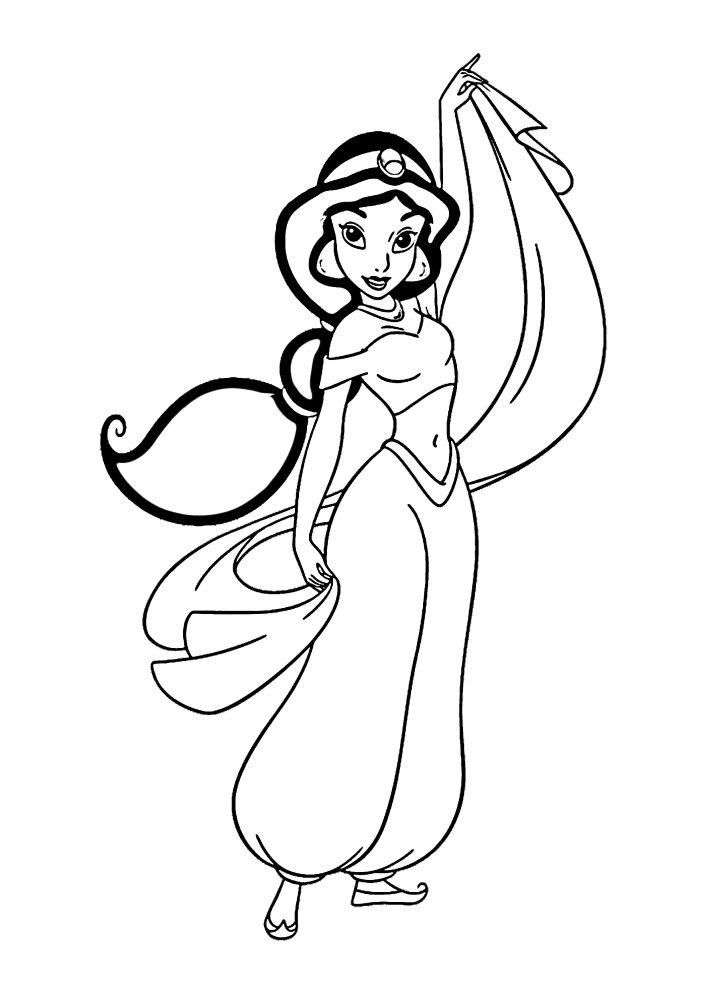 Linda princesa Jasmine.
