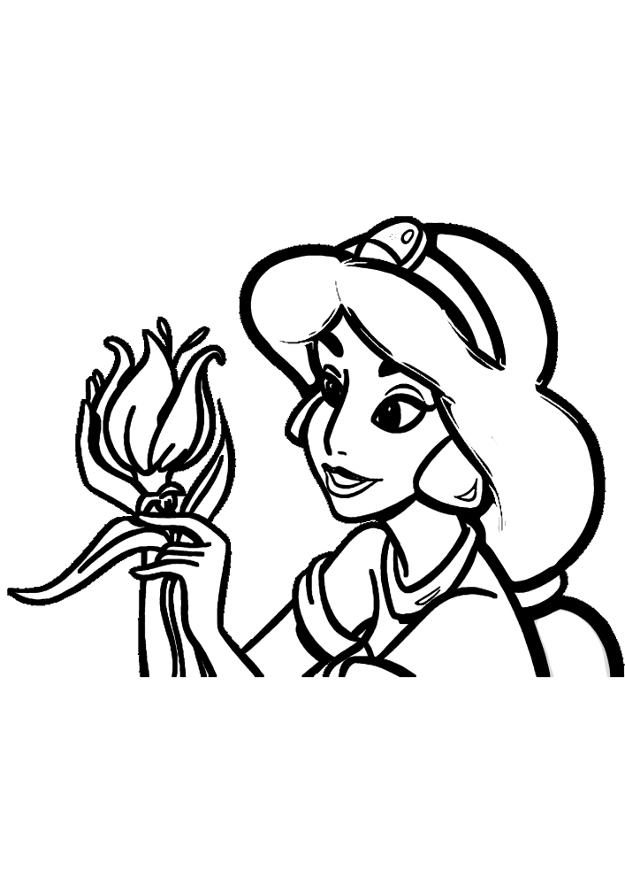 Coloriage du dessin animé Aladdin