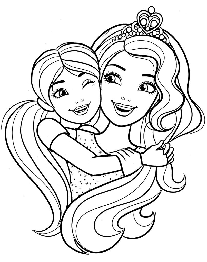 Barbie Coloring Pages for girls - Print for free.