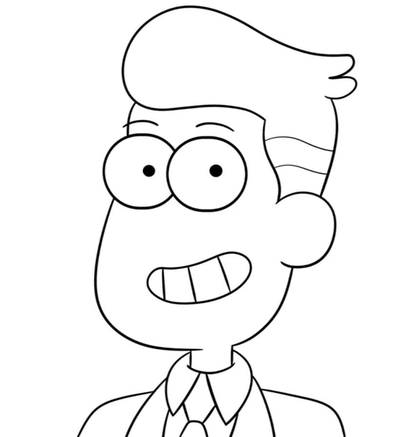 Coloring page Big City Greens Chip Whistler