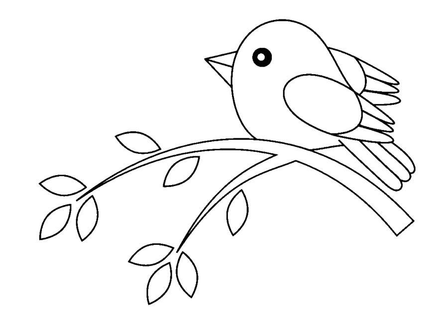 A bird sits on a twig