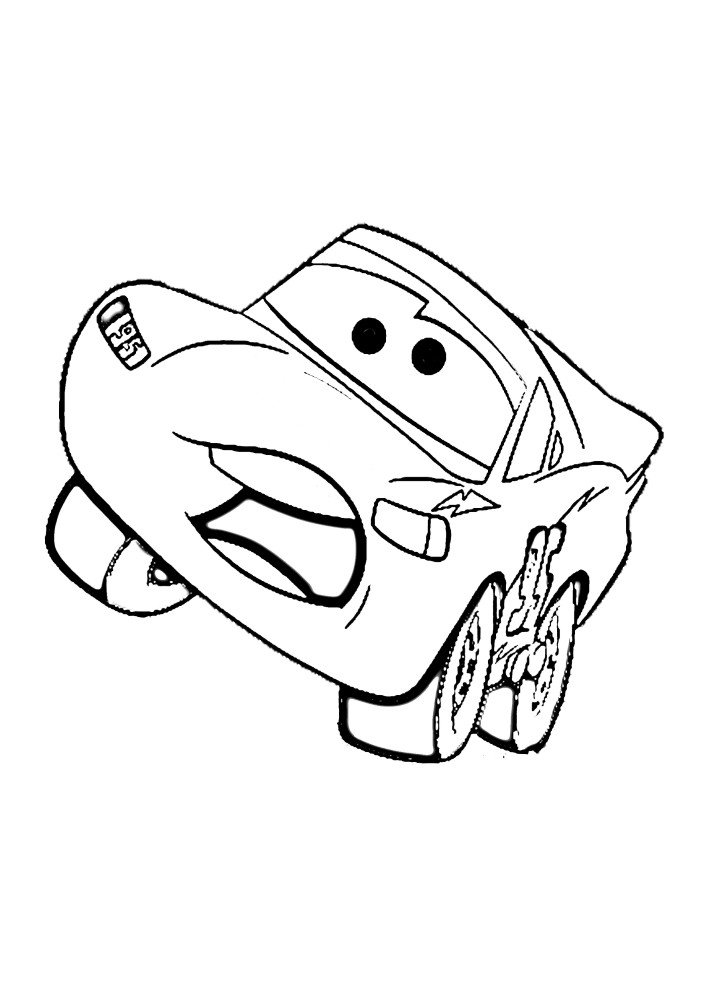Versión infantil del coche de carreras Lightning McQueen