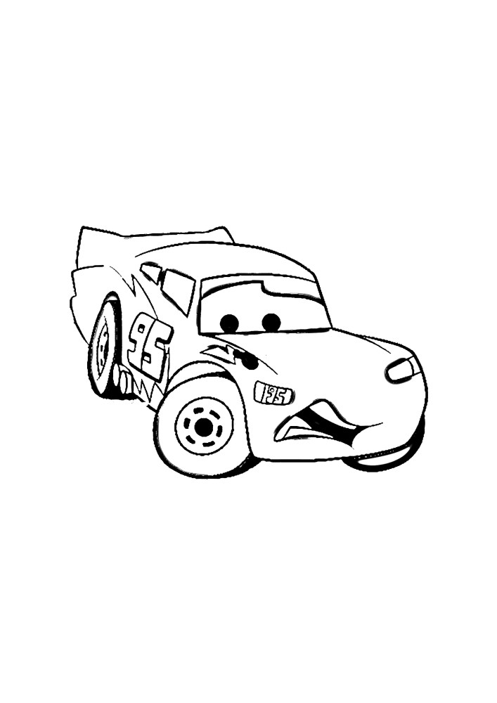Versión infantil del coche de carreras Lightning McQueen