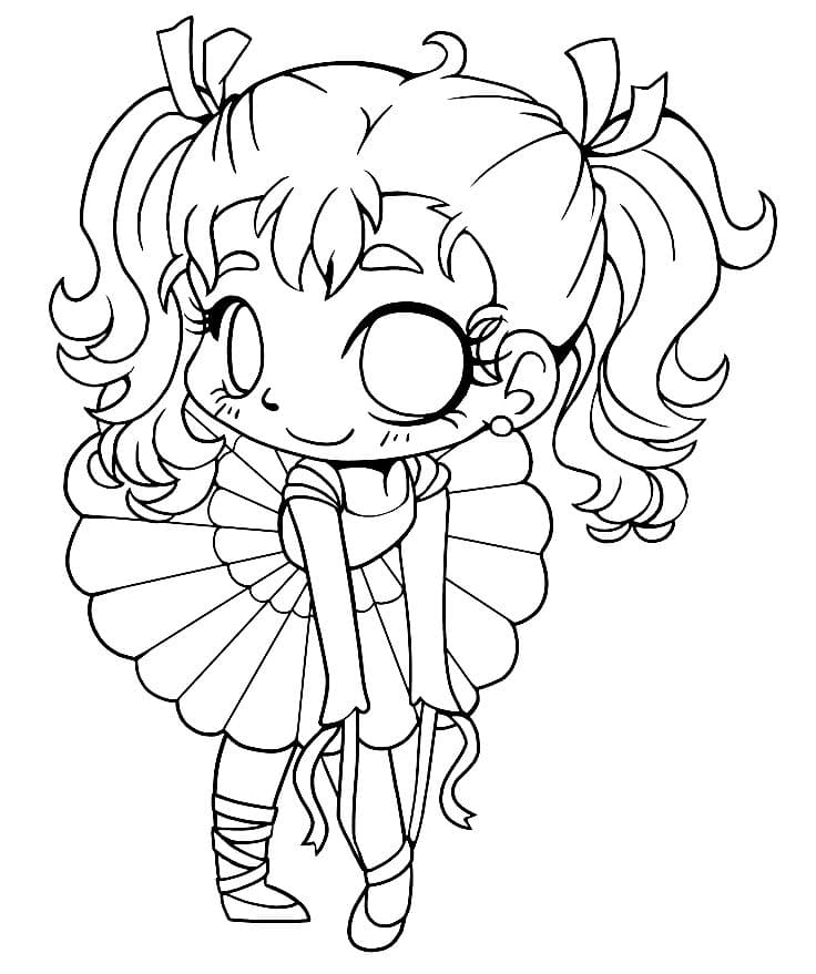 Coloring Pages Chibi Anime. Print for free
