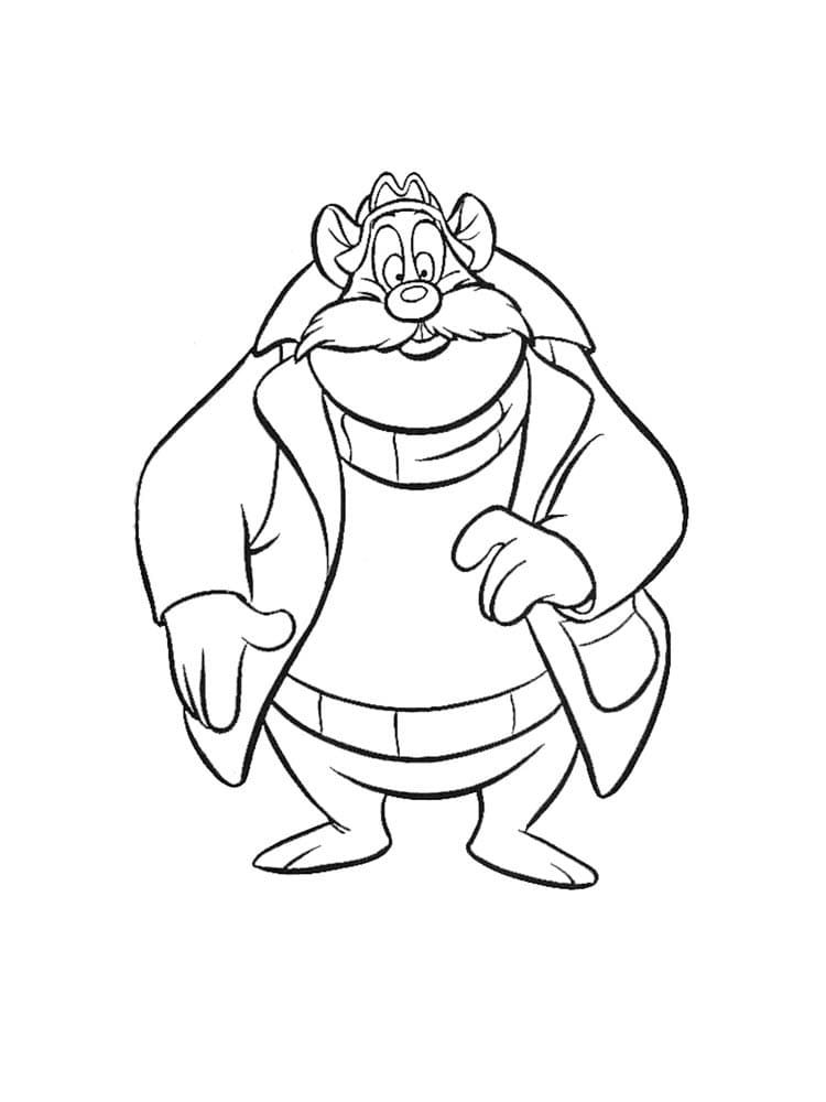 Coloring page Chip and Dale Roquefort