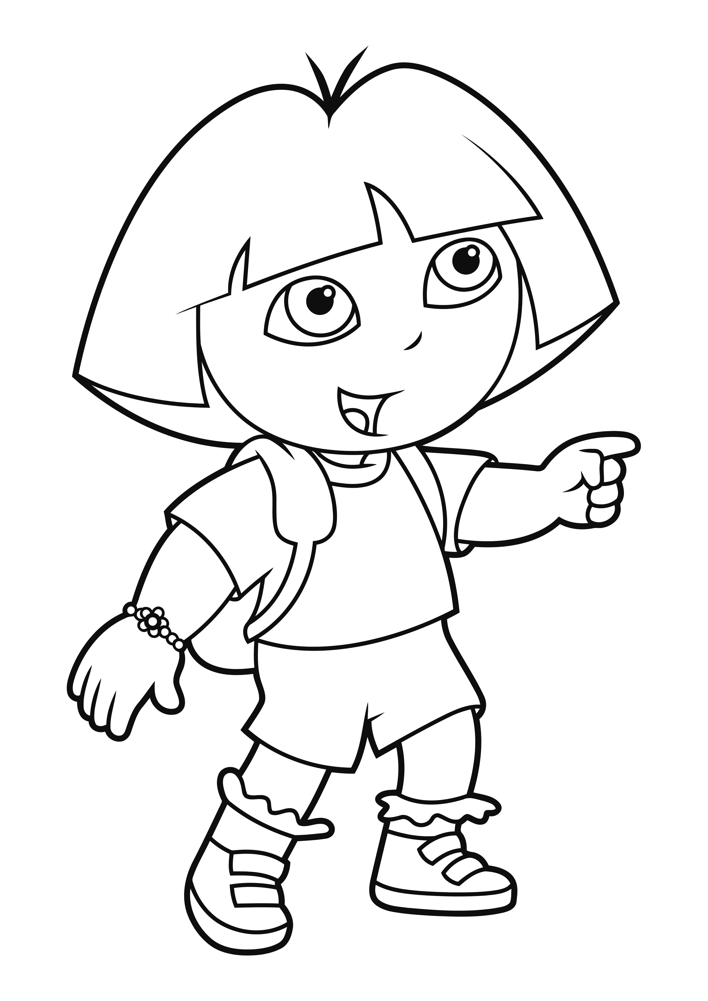 Ausmalbild Dora the Explorer Dora the Explorer