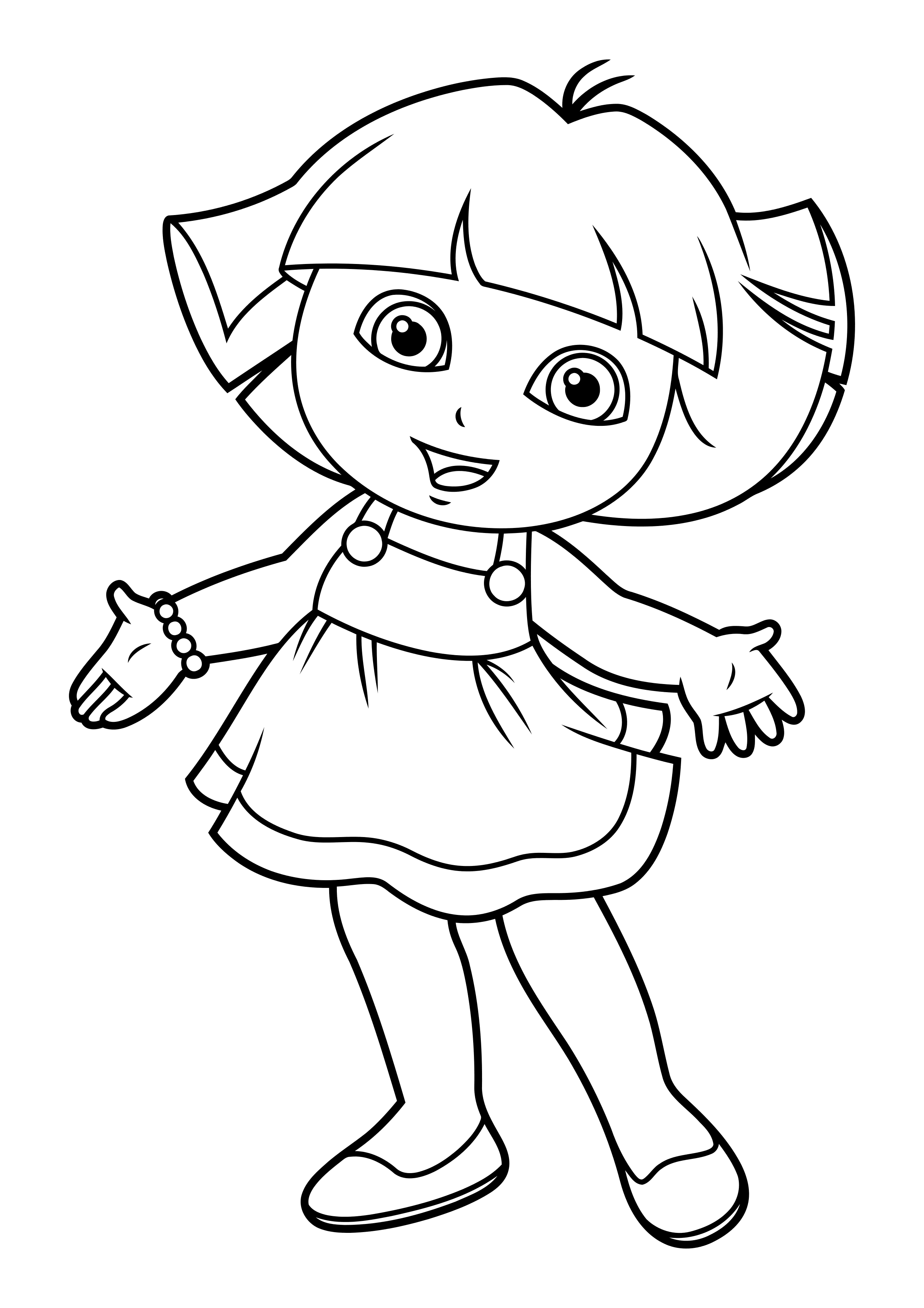 Coloriage Dora the Explorer Dora pour les enfants