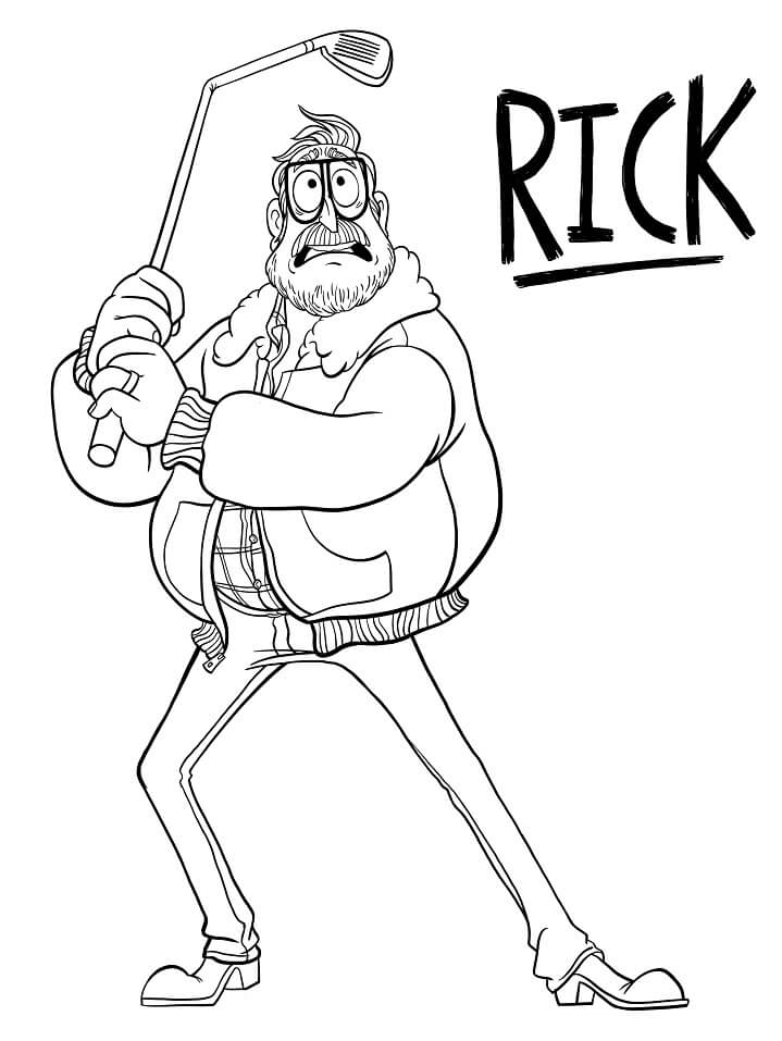 Coloring page The Mitchells vs the Machines Rick