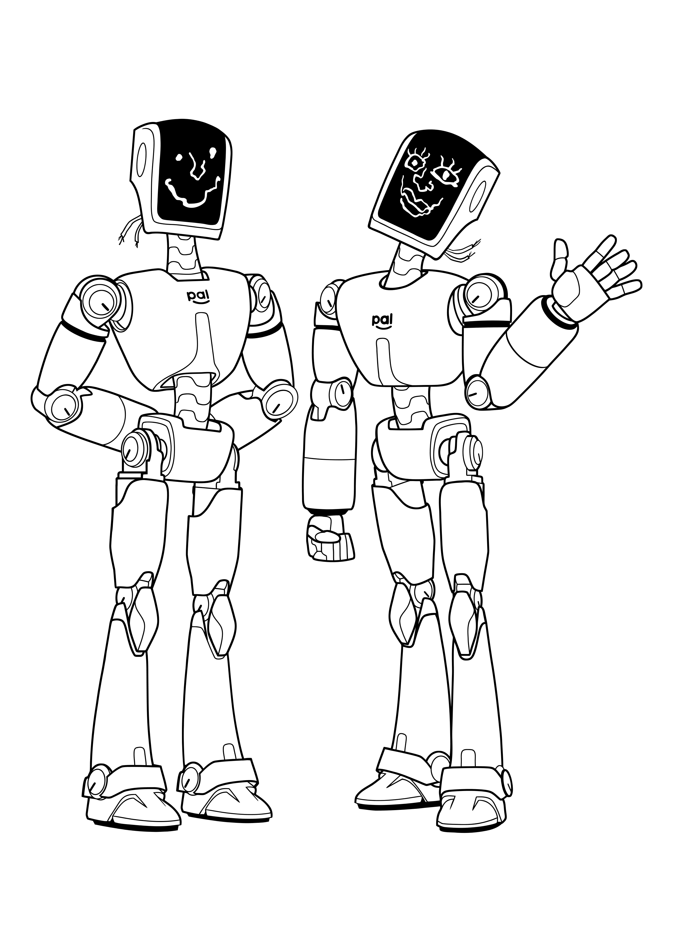 Coloring page The Mitchells vs the Machines Eric and Deborah
