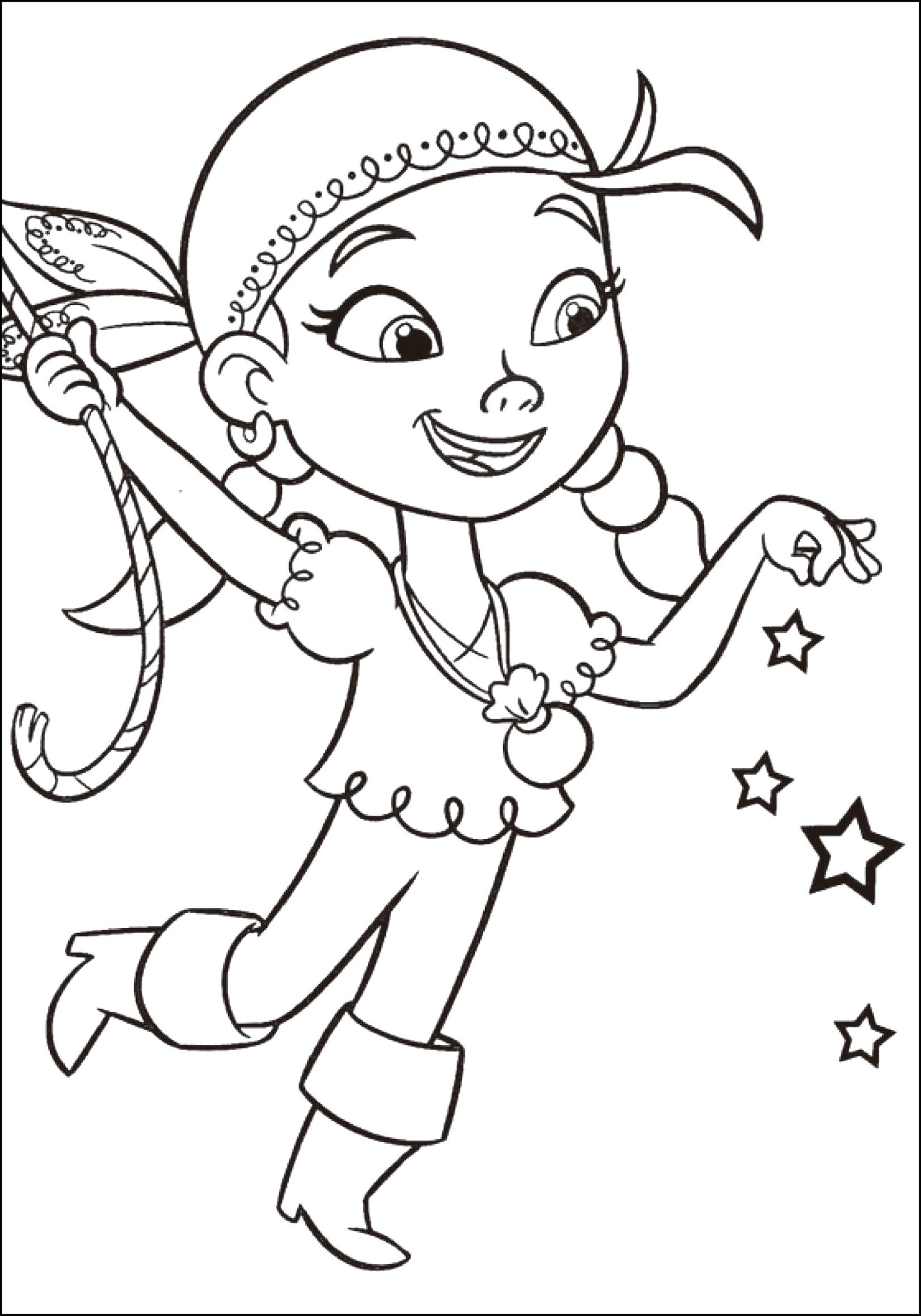 Coloring page Jake and the Never Land Pirates Izzy