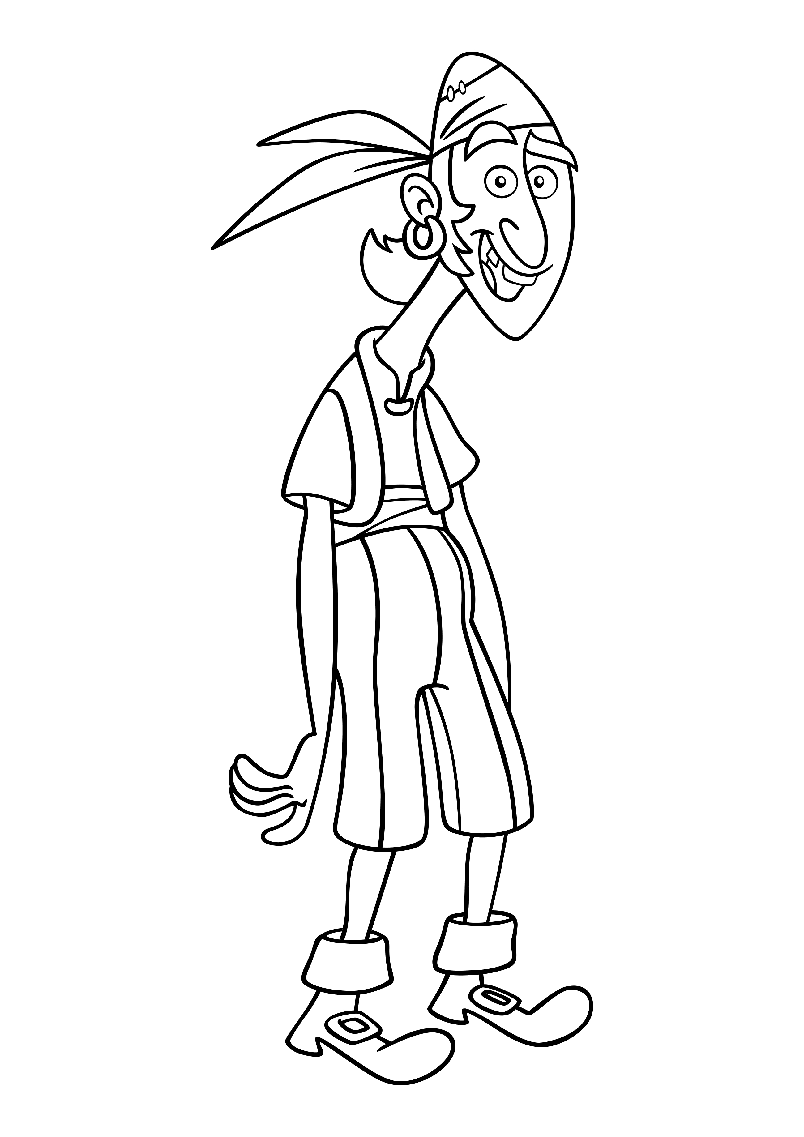 Coloring page Jake and the Never Land Pirates Bones