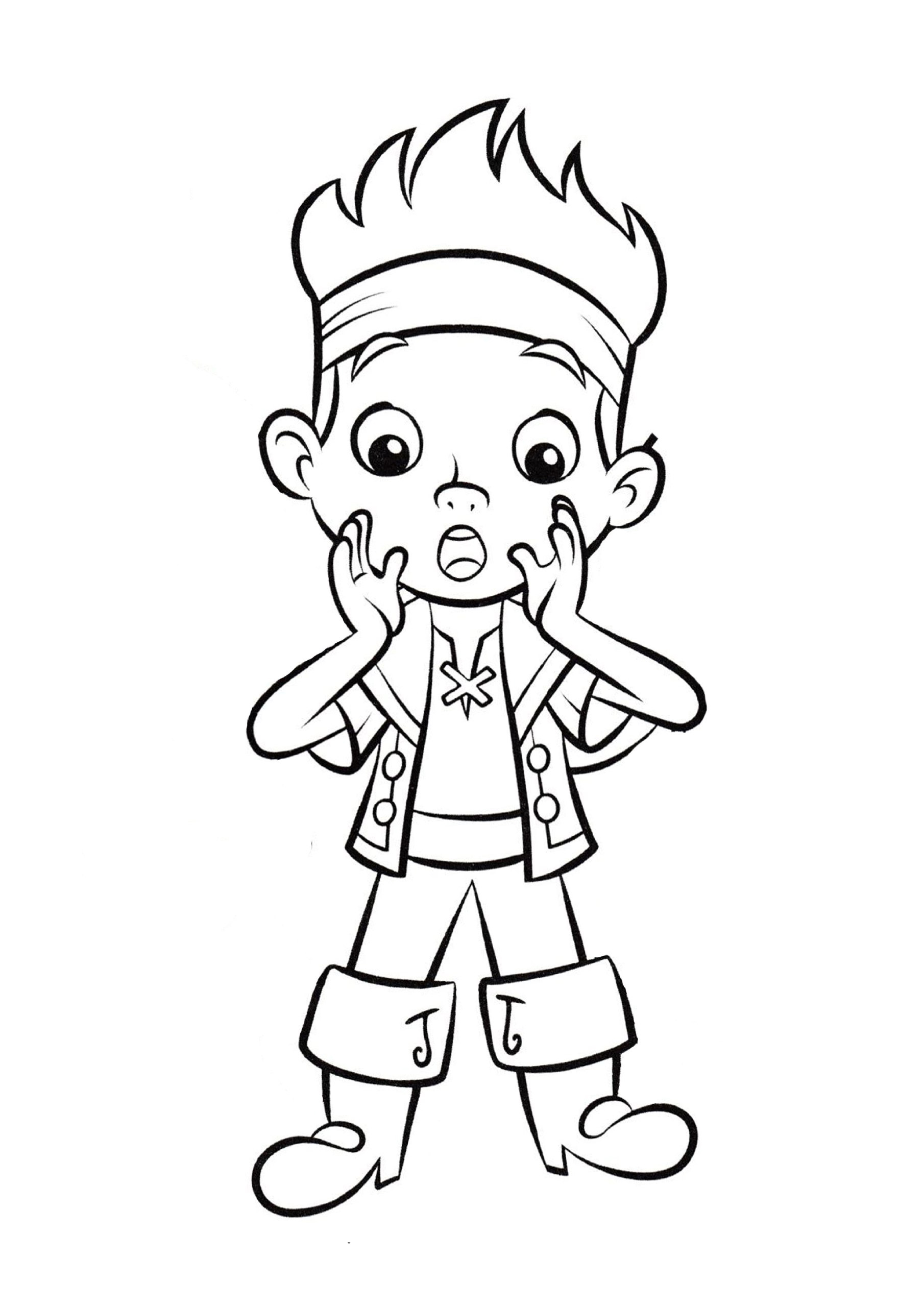 Coloring page Jake and the Never Land Pirates Pirate for boys