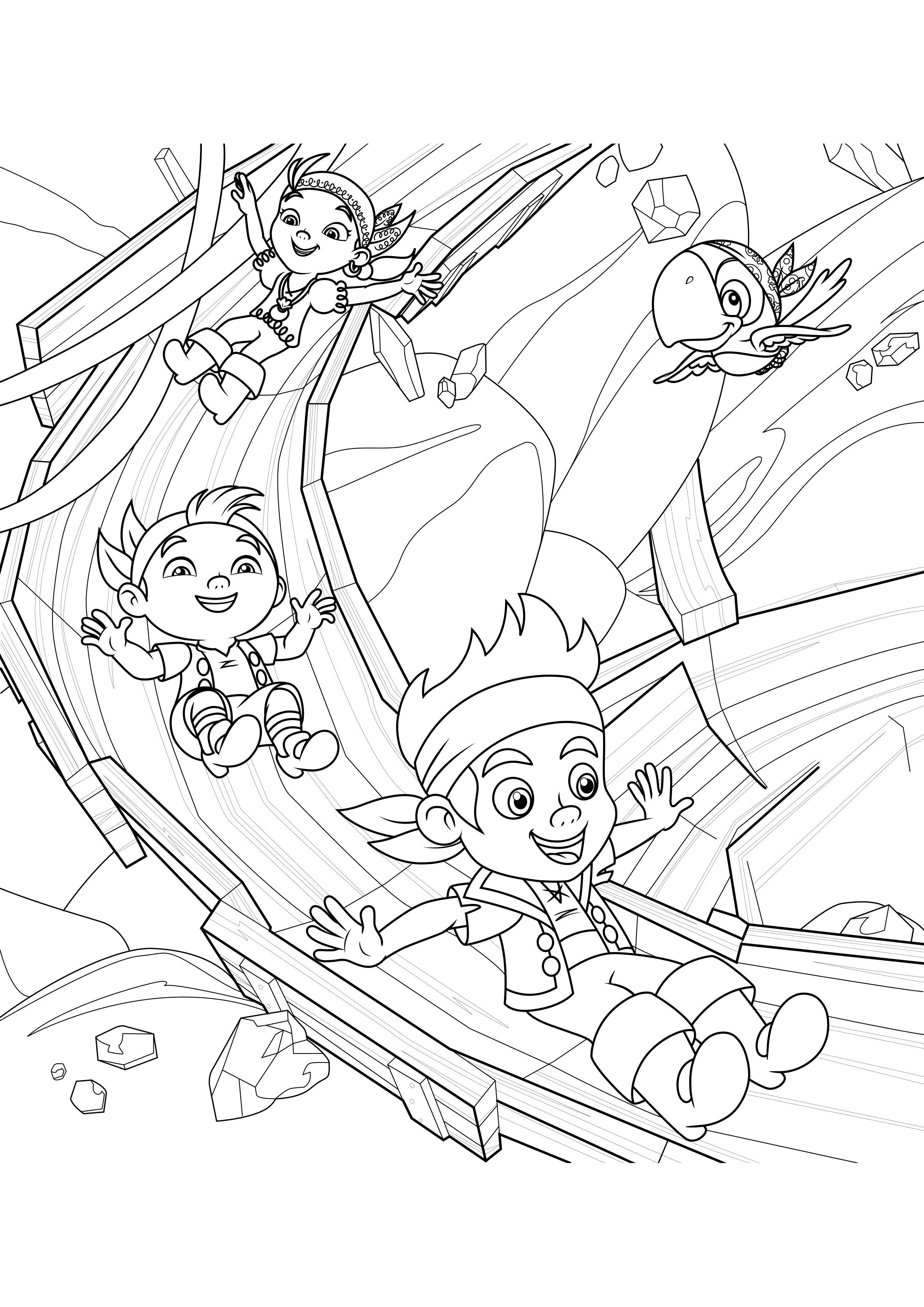 Para Colorear Jake and the Never Land Pirates Never Land Pirates