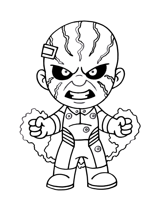 Coloring page Spider-Man: No Way Home Electro for children