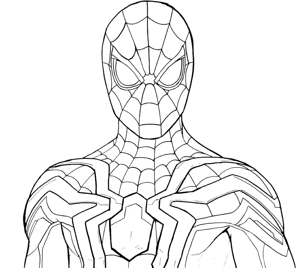 Coloring page Spider Man Print Free