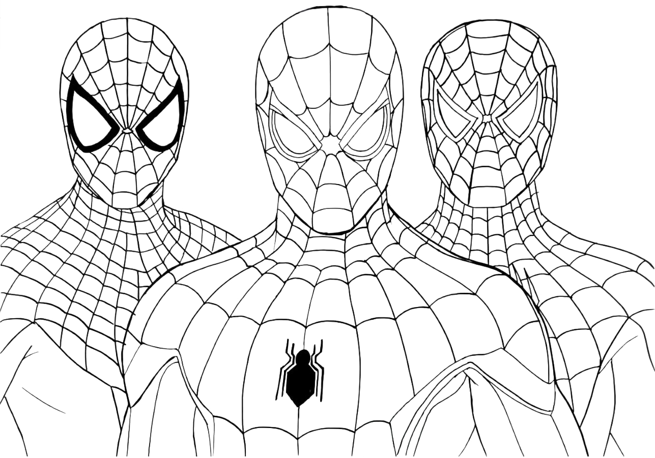 Para Colorear Spider-Man: No Way Home Imprimir Gratis