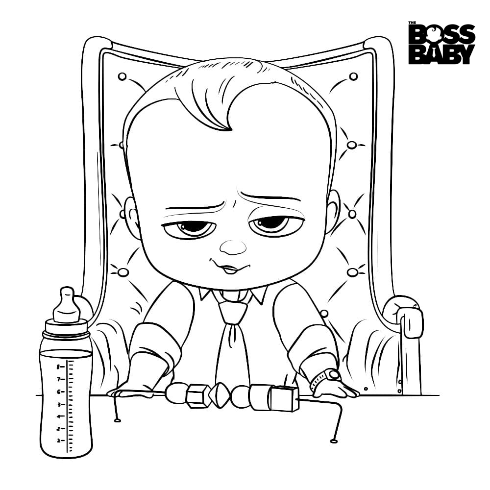 Coloring page Boss Baby 2 The Boss Baby 2