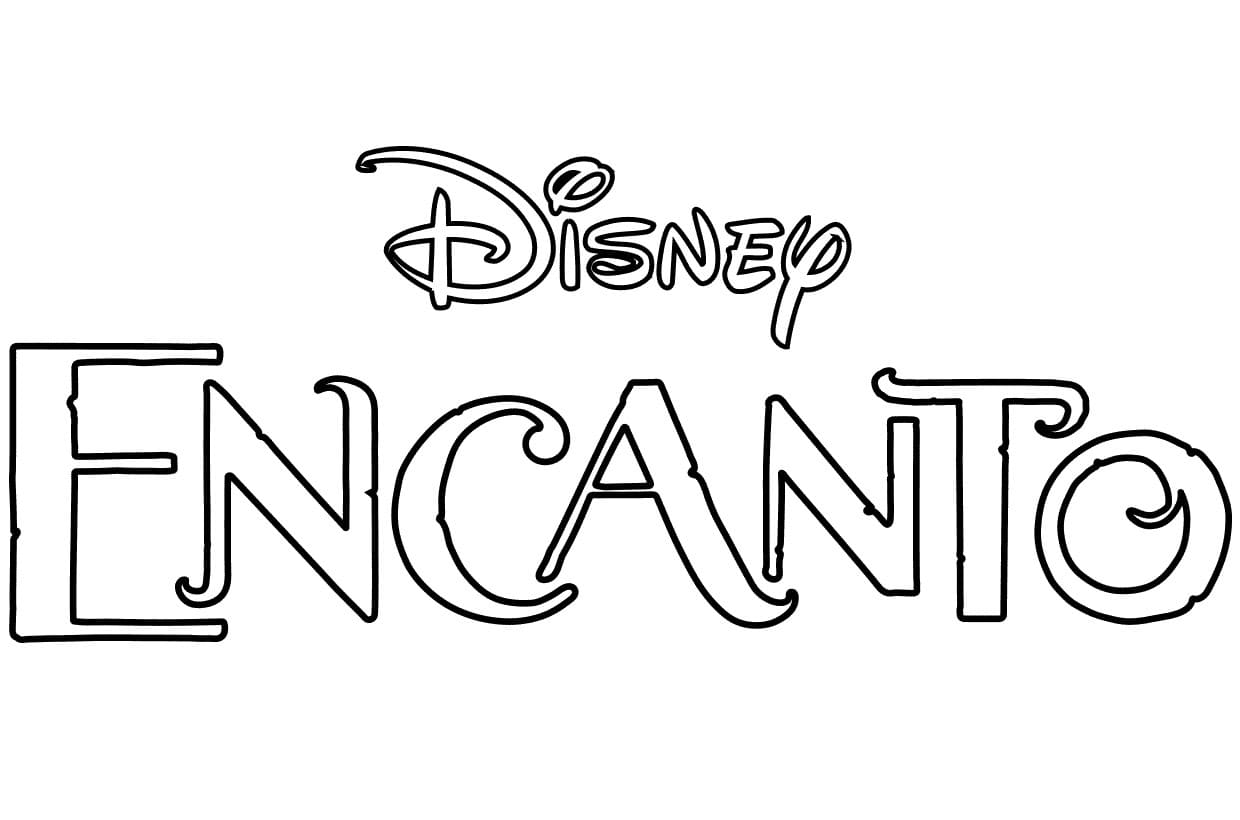 Ausmalbild Encanto Logo