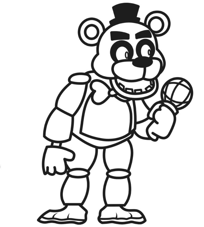 Coloriage FNAF 9 Ours Freddy