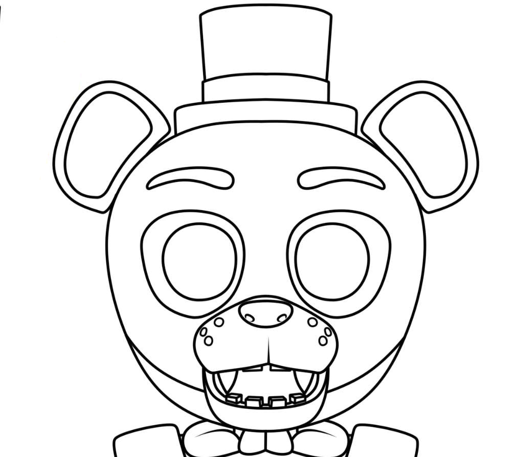 Coloring page FNAF 9 Popgoes