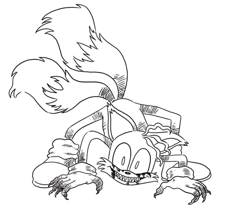 Coloring page FNF Fox