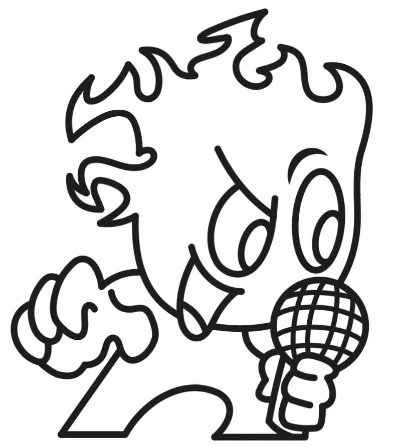 Coloring page FNF Fireboy