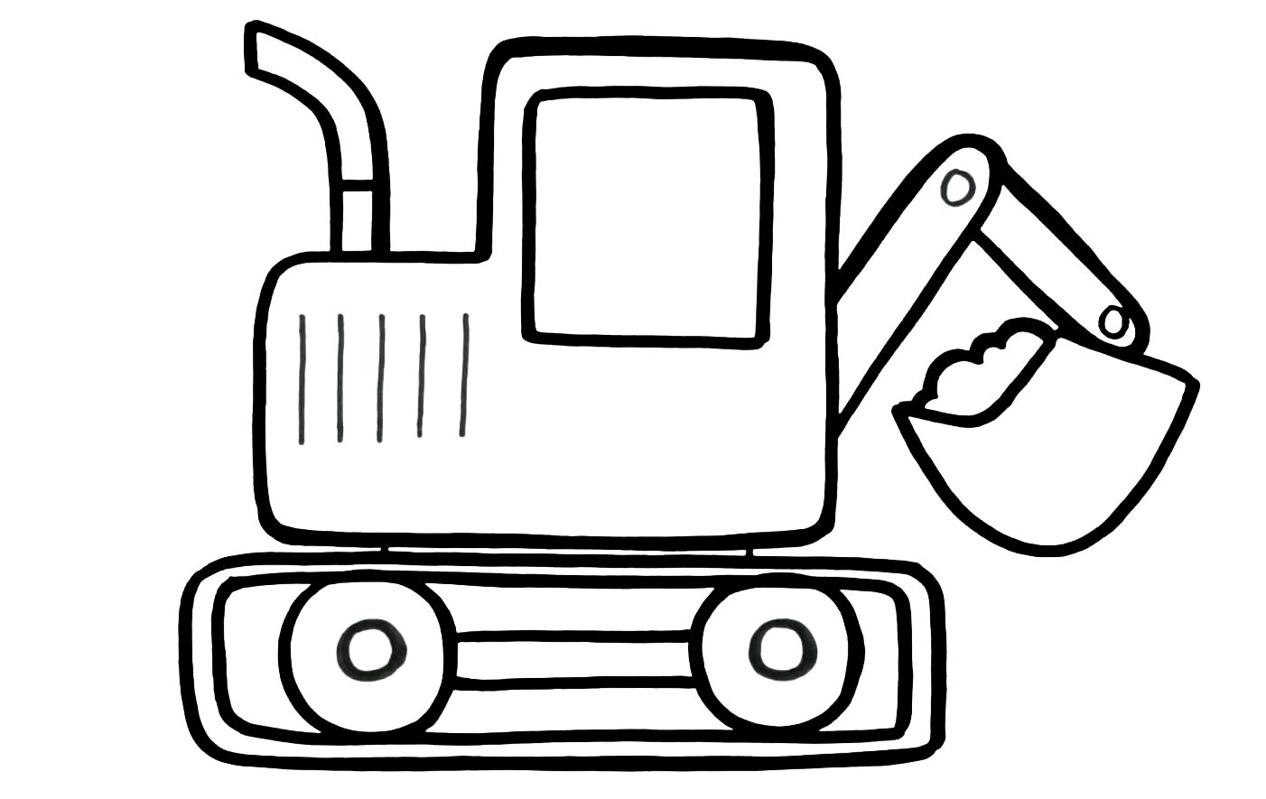 Coloring Pages Excavator Print Free