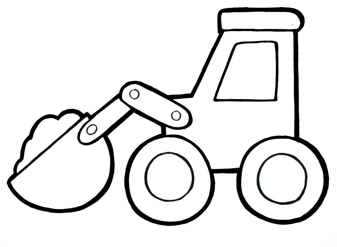 Coloring page For kids Tractor