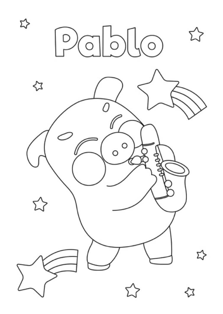 Coloring page Little Baby Bum Pablo