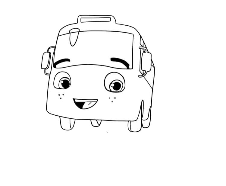 Coloriage Little Baby Bum Bus