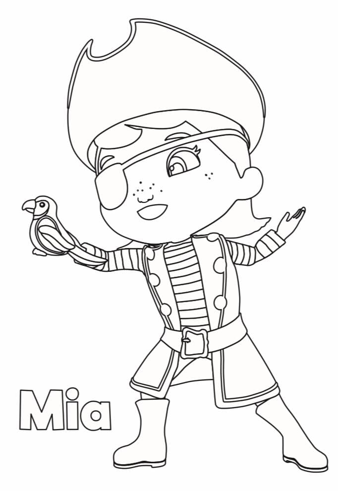 Coloring page Little Baby Bum Mia