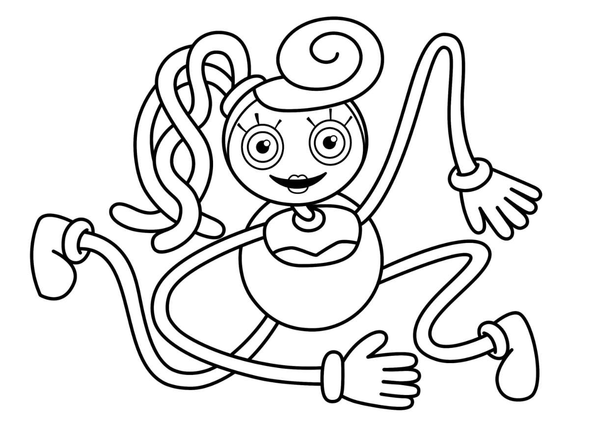 Coloring Pages Mommy Long Legs Poppy Playtime Print Free
