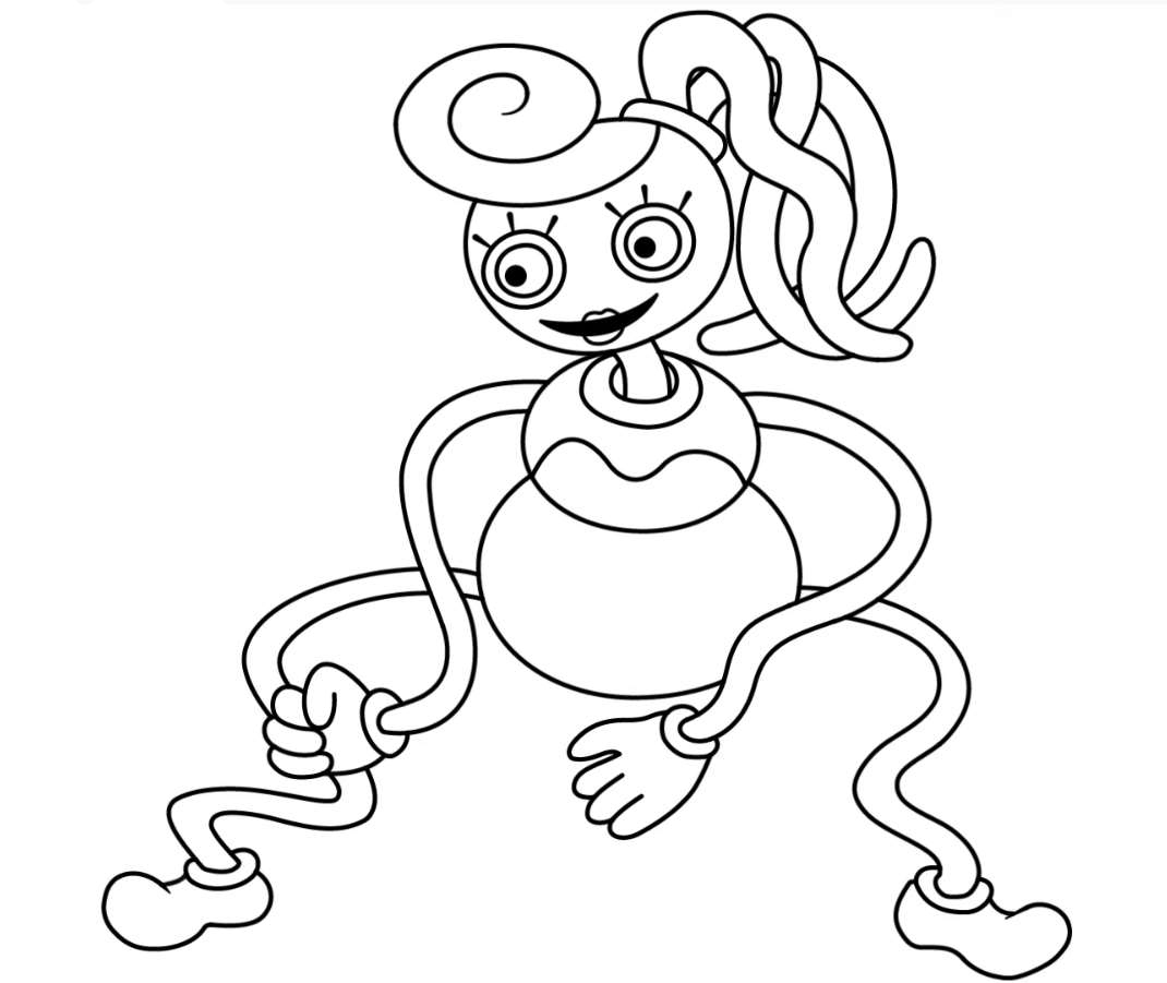 Mommy Long Legs Poppy Playtime Coloring Pages