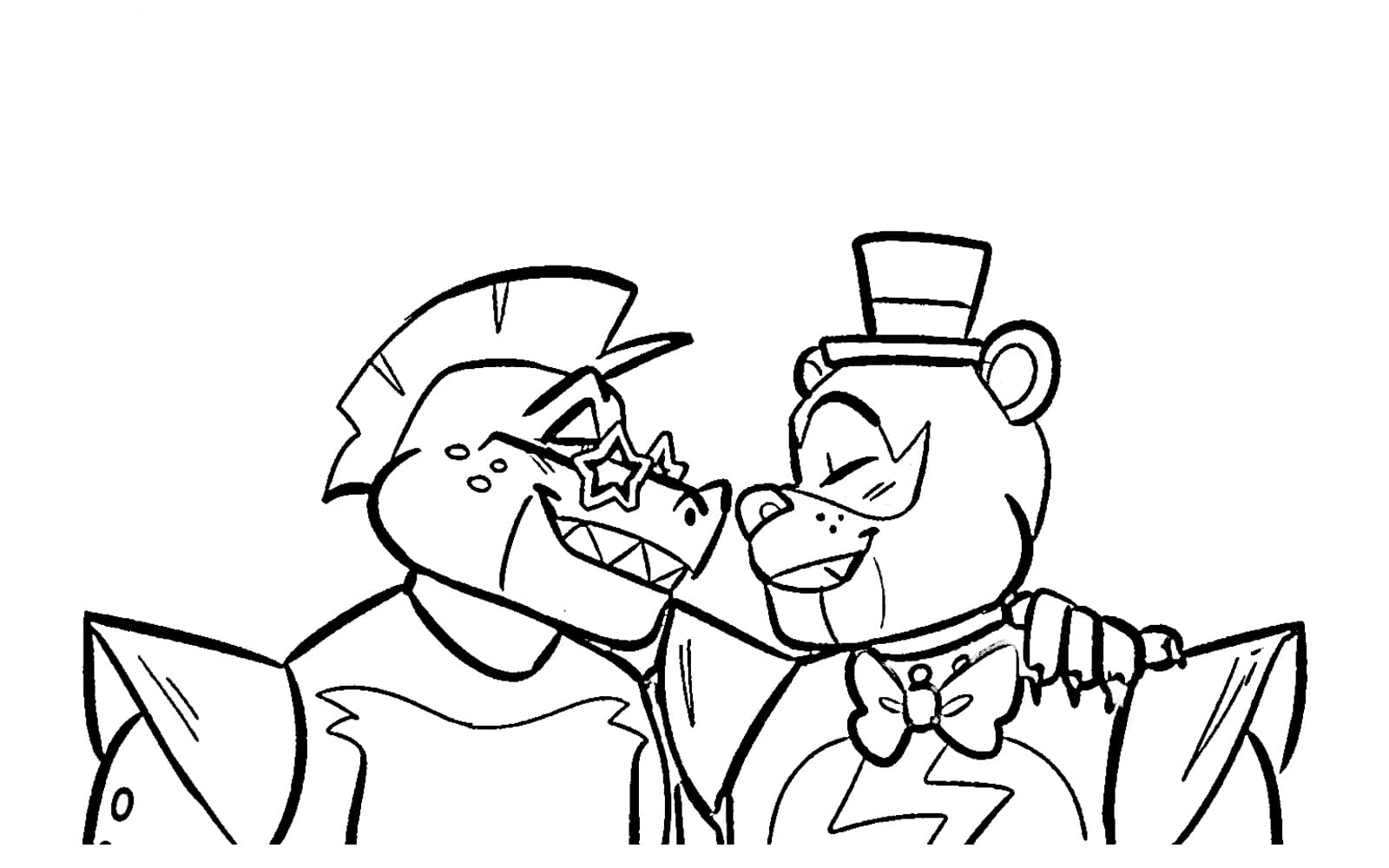 Coloring page Monty Monty and Freddy