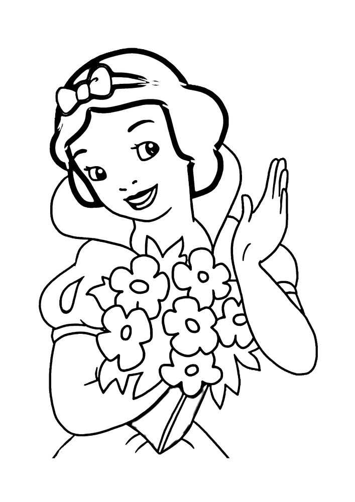 Coloring page Princesses for girls Snow White