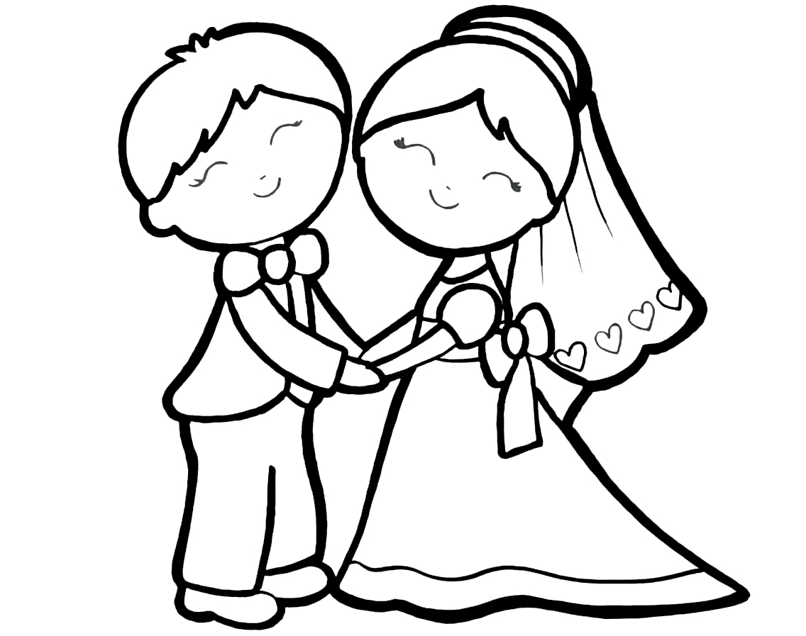 Coloring page Princesses for girls Prince and Princess for girls