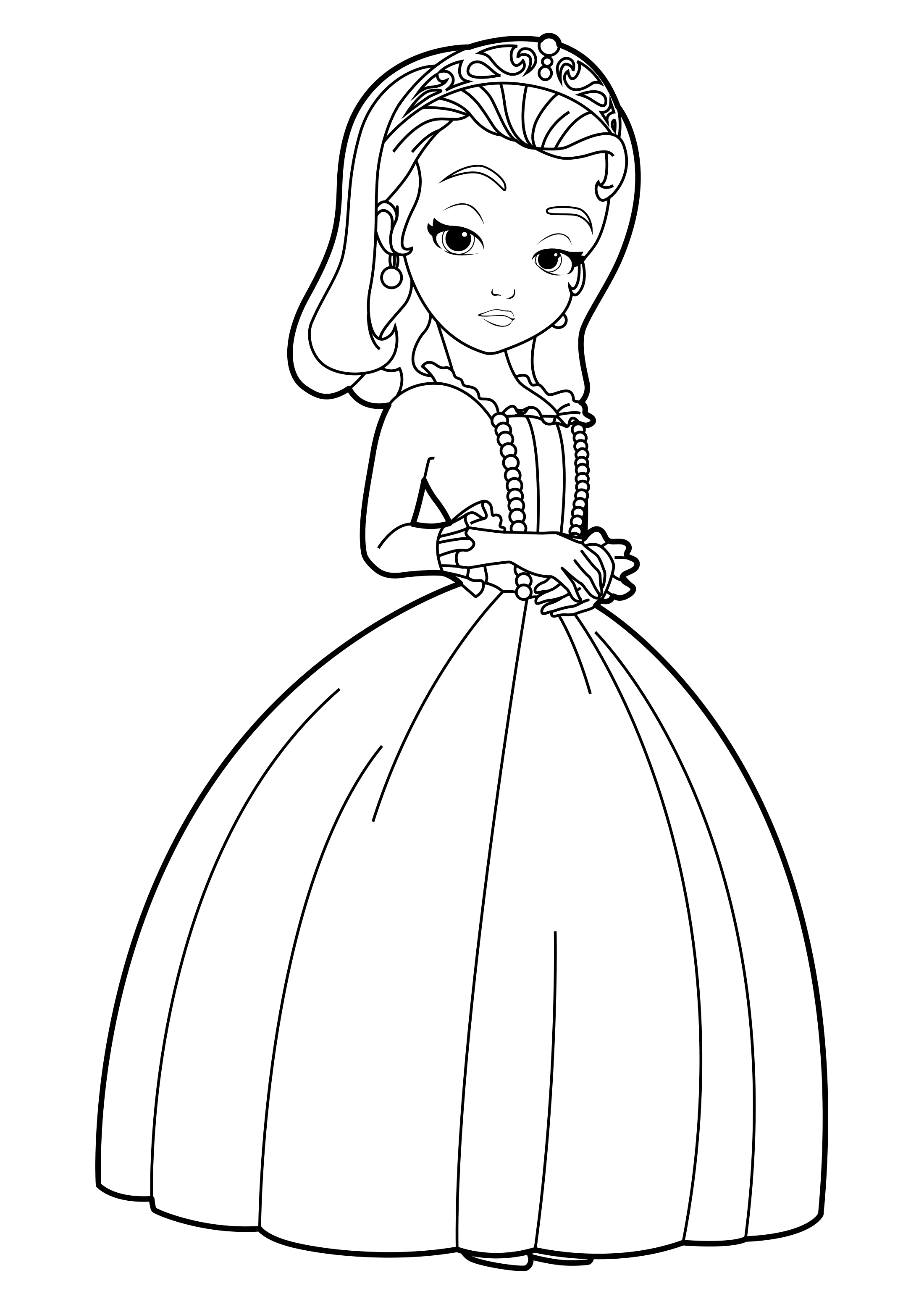 Coloring page Sofia the First Princess Amber