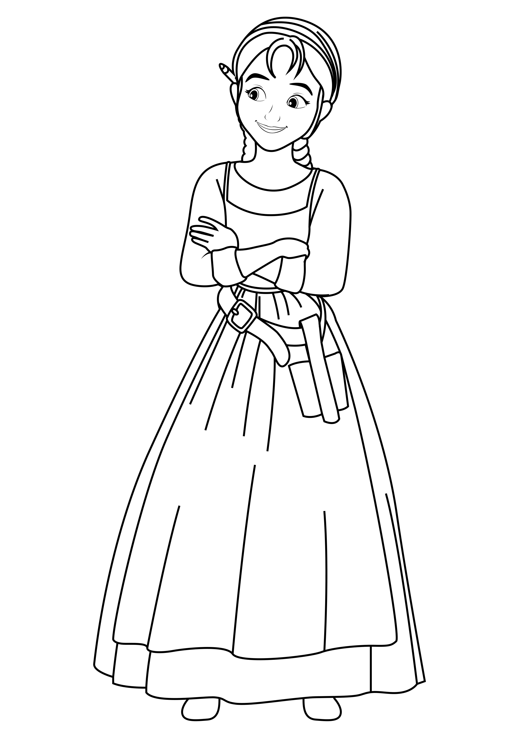 Coloring page Sofia the First Gwen