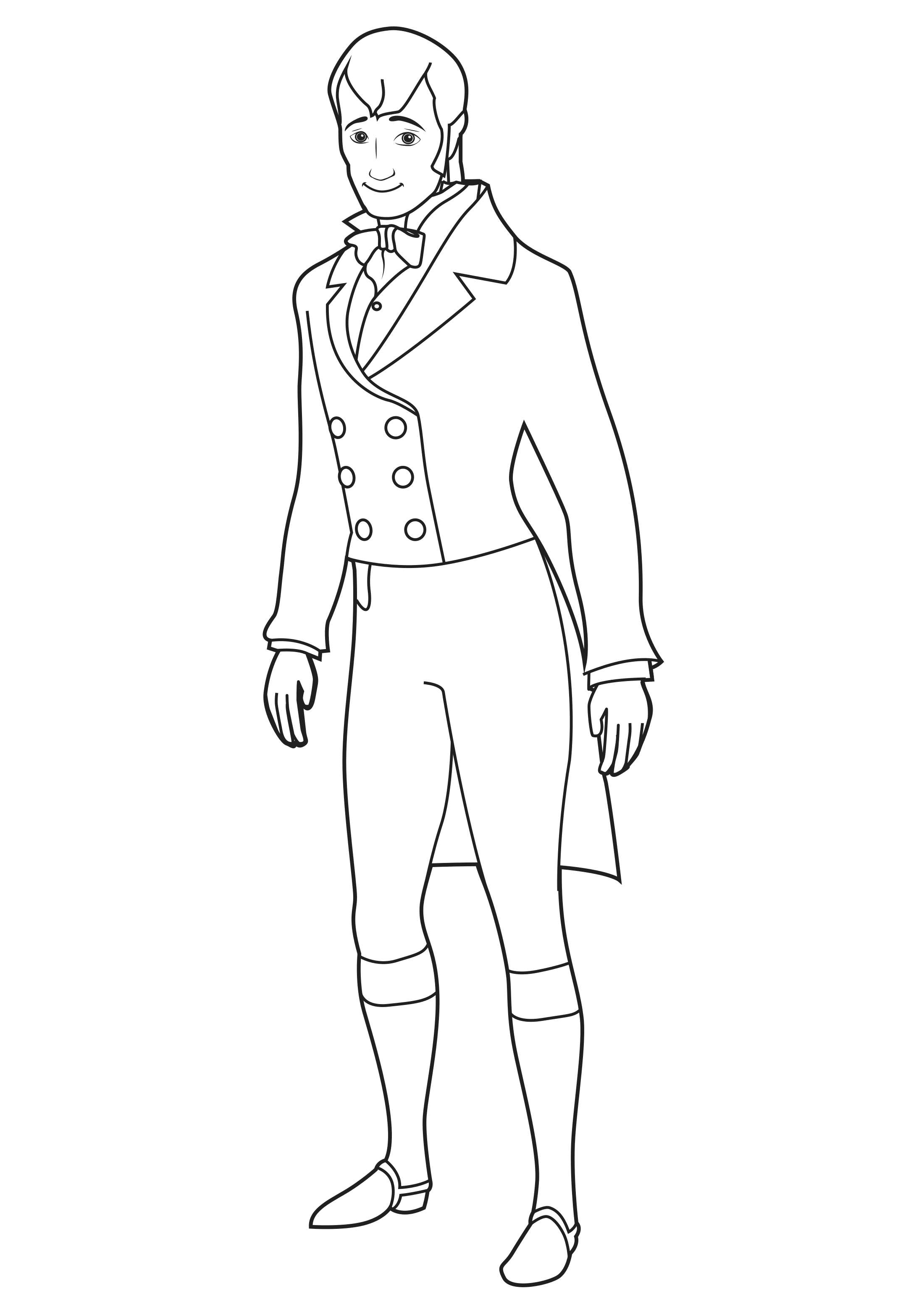 Coloring page Sofia the First King Roland 2