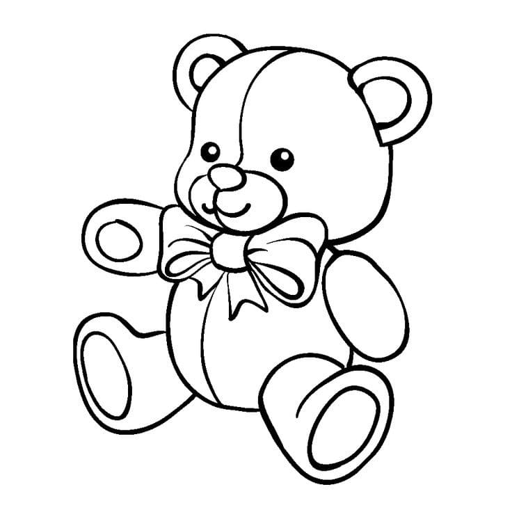 Coloring page Teddy Bears Teddy Bear