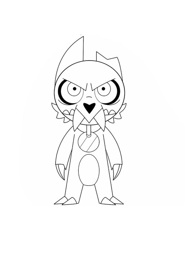 Coloring page The Owl House King