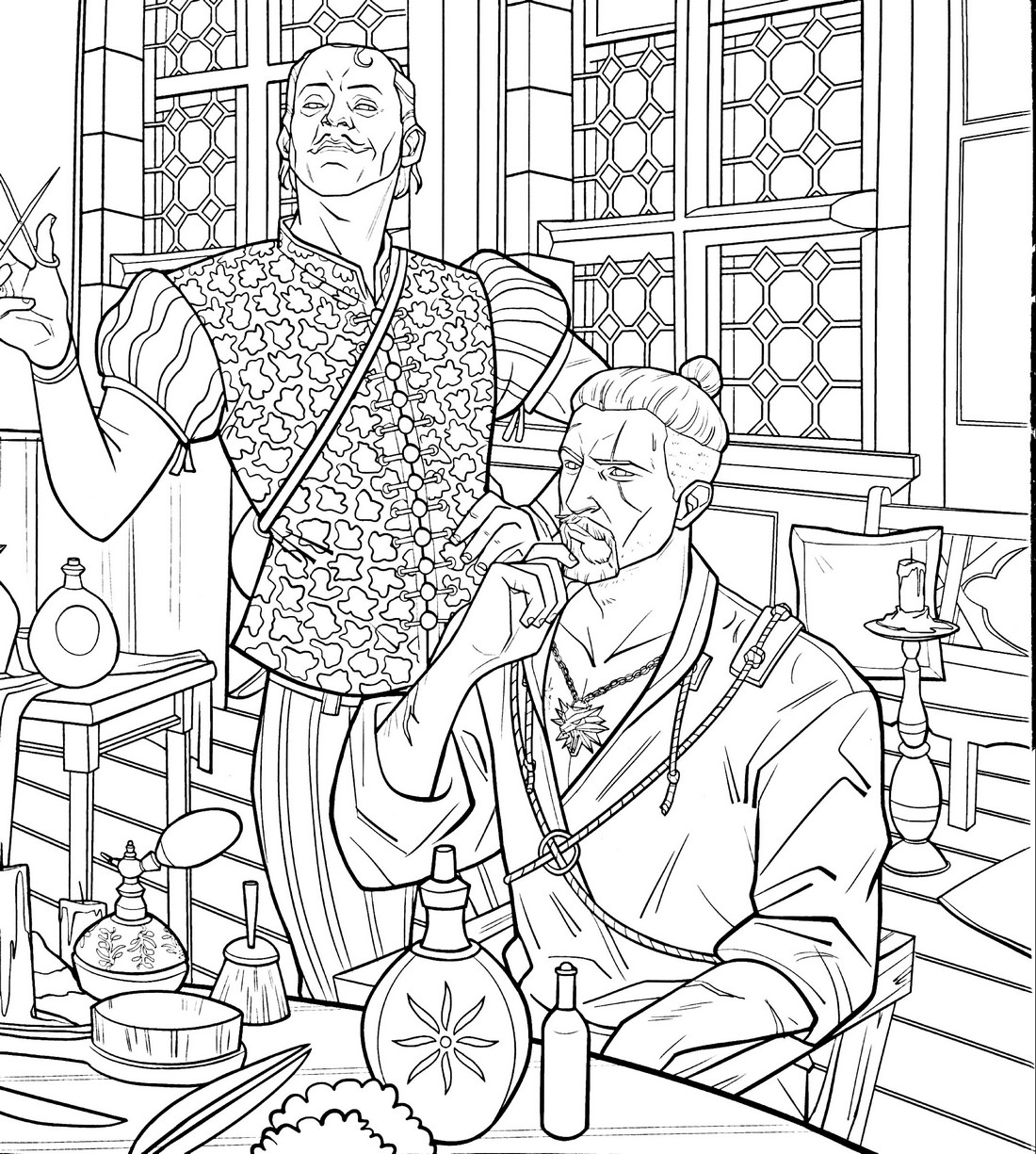 Coloring page Witcher TV series