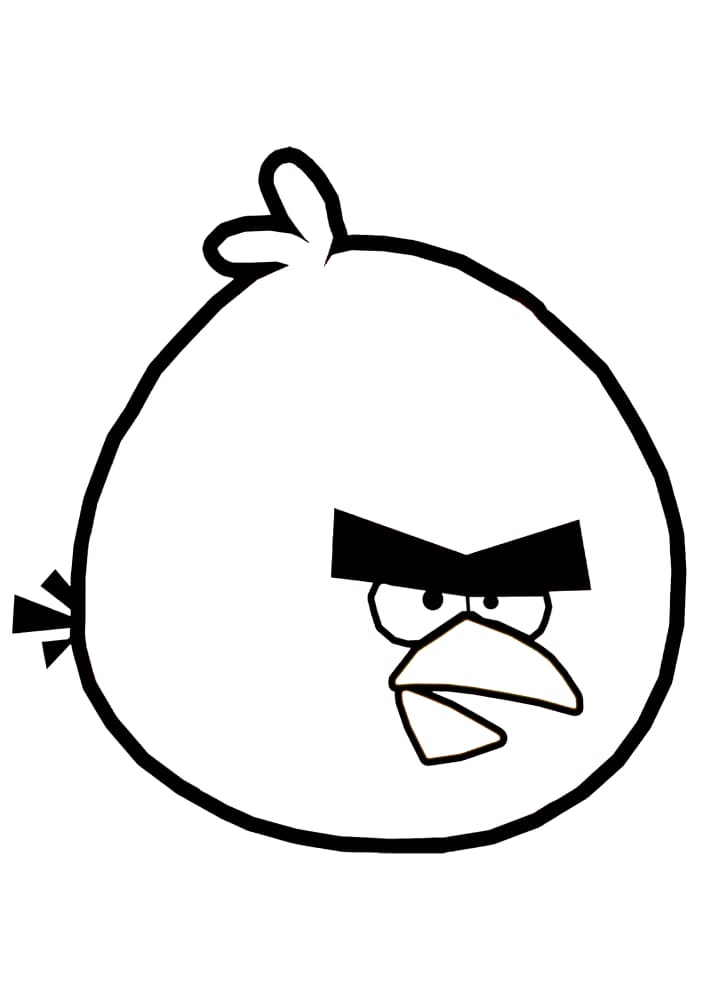 Drei böse Vögel und die Inschrift Angry Birds