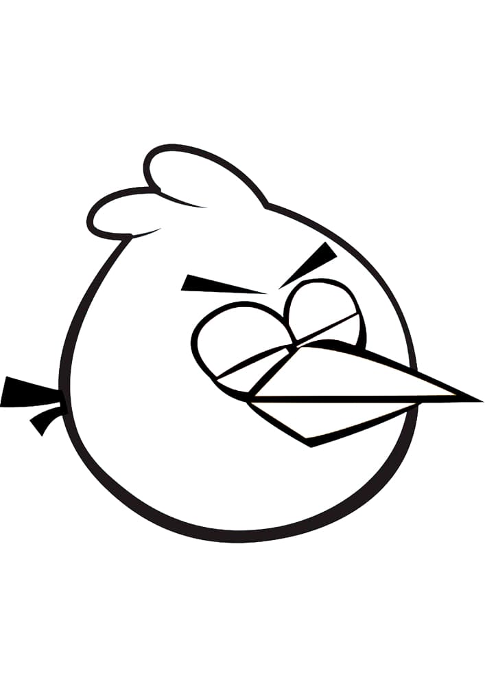 Drei böse Vögel und die Inschrift Angry Birds