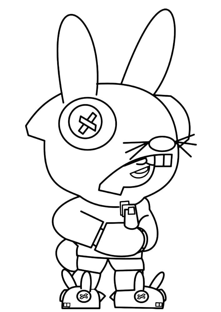 Leon In A Bunny Costume Razukraski Com - leon de brawl star para colorir