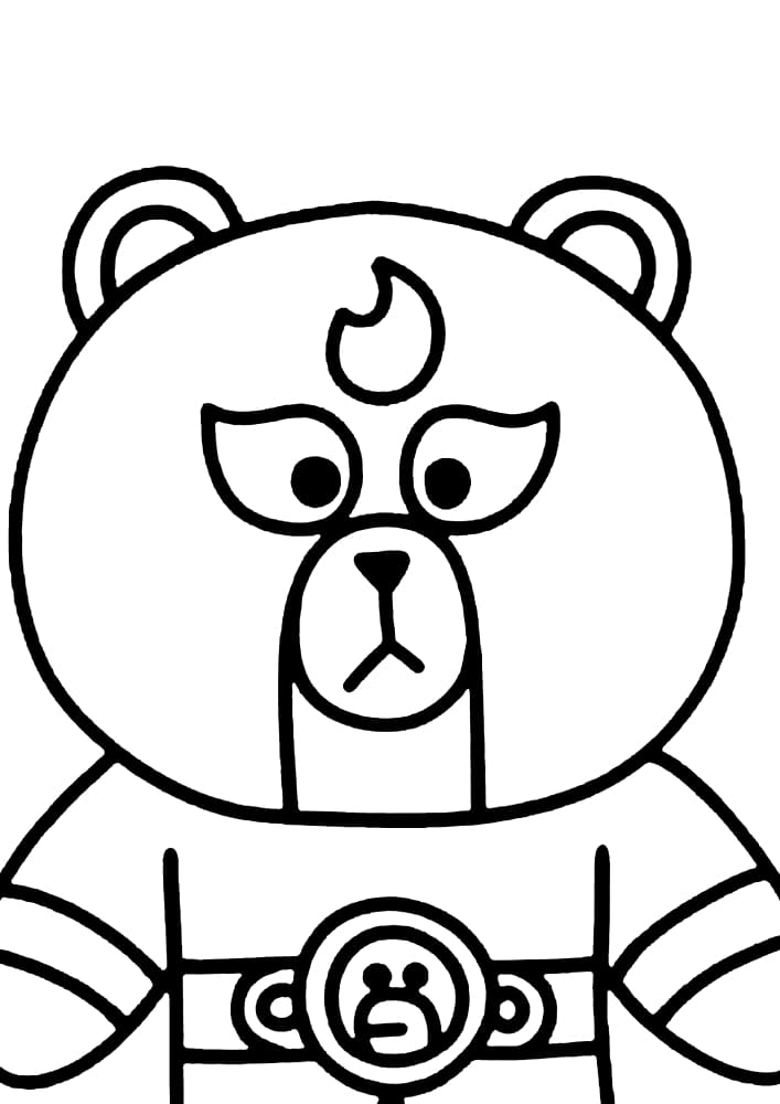 El Primo Bear Cub Razukraski Com - brawl stars para colorir dainamaik