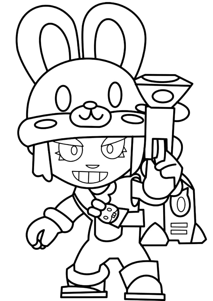 Coloring page Brawl Stars Penny